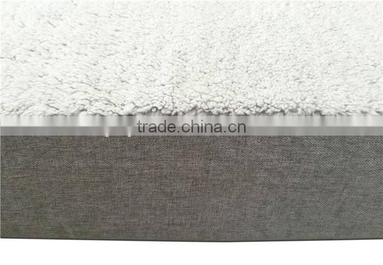 Two seasons waterproof linen-like fabric gel memory foam pet bed
