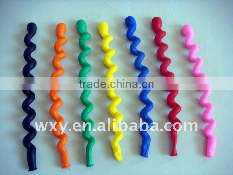 Colorful screw balloon