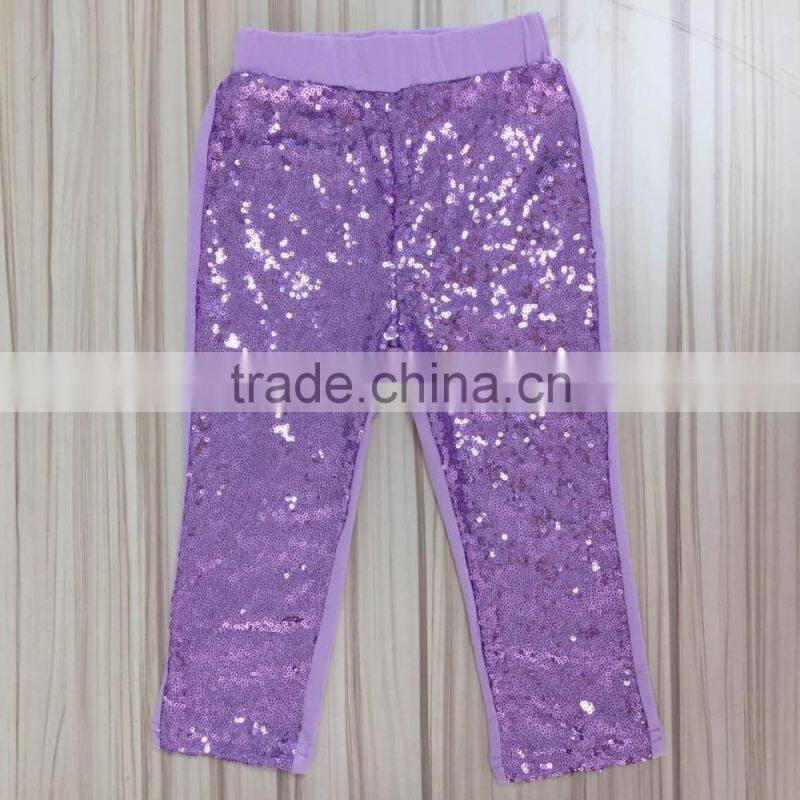 2016 Hot Sale Baby Girls Long Pants Newest Sequins Kids Pants