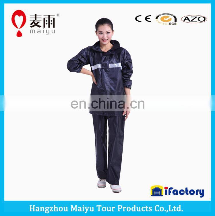 maiyu 170T/90T/210T polyester firm waterproof breathable rain suit