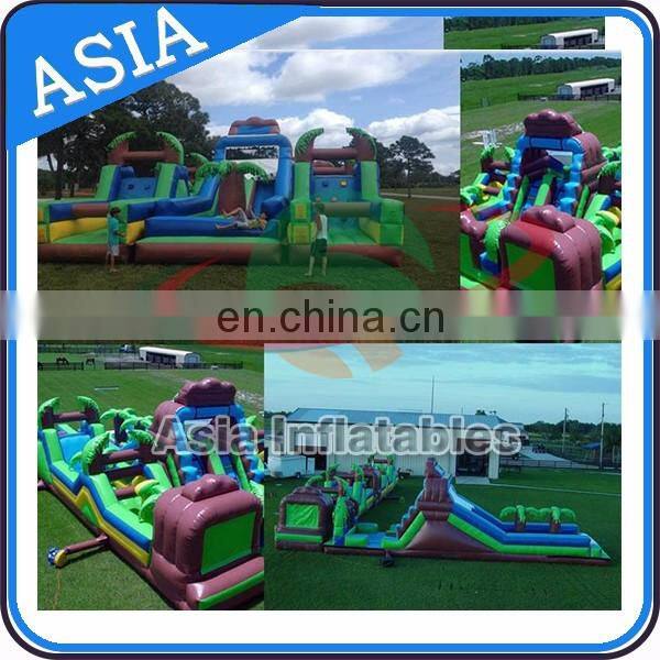Outdoor playground Inflatable Obstacle Course Equipment / giant Inflatable Obstacle Course