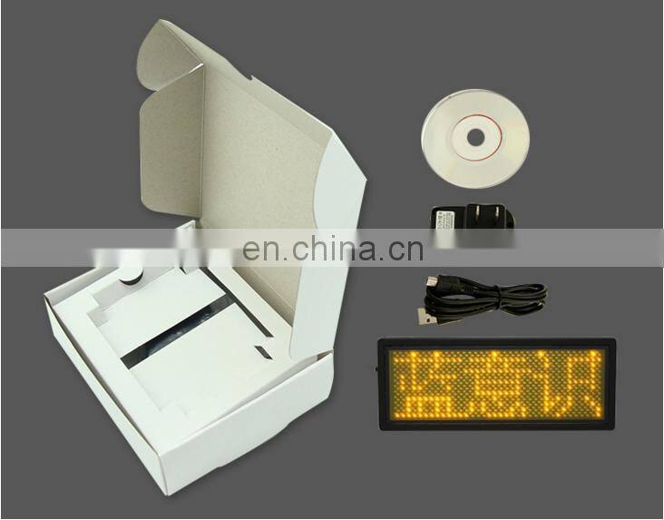 LANPAI Wholesale scrolling LED Message Badge/ Tag