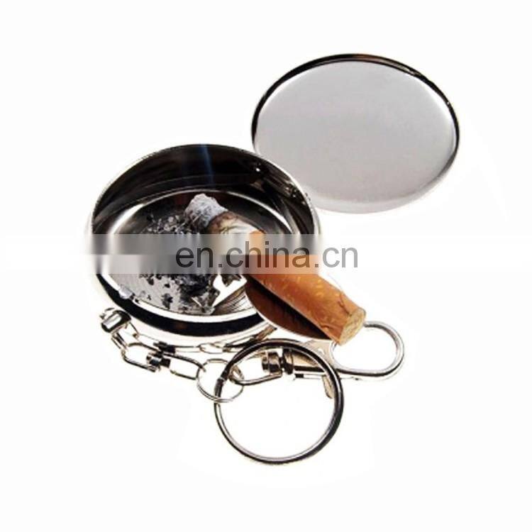 Diy custom protable metal standing ashtray with logo