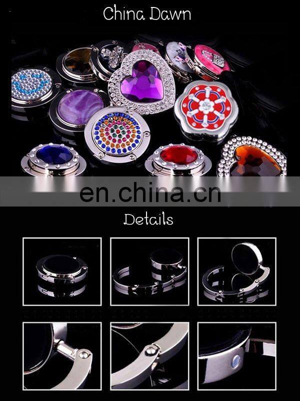 Simple heart shape colored painting bag hook with stars