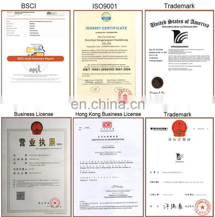 Flexible garment industry hook and loop cable ties