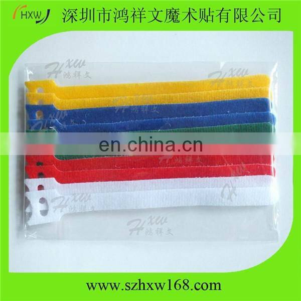nylon hook and loop straps for cable ties