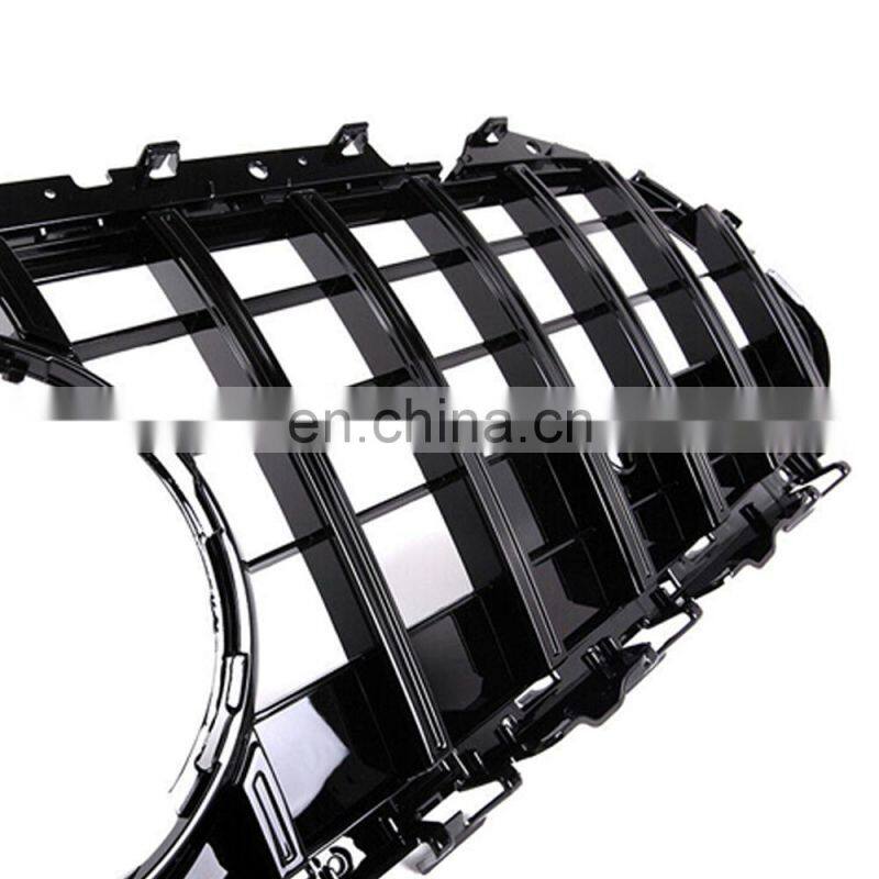 Black Front Grille Grill W/Camera 2019- For Mercedes-Benz W257 C257CLS400 CLS450 CLS53 AMG