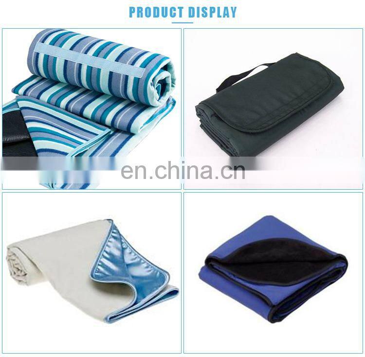 polar fleece china factory wholesale folding blanket foldable waterproof picnic rug blanket