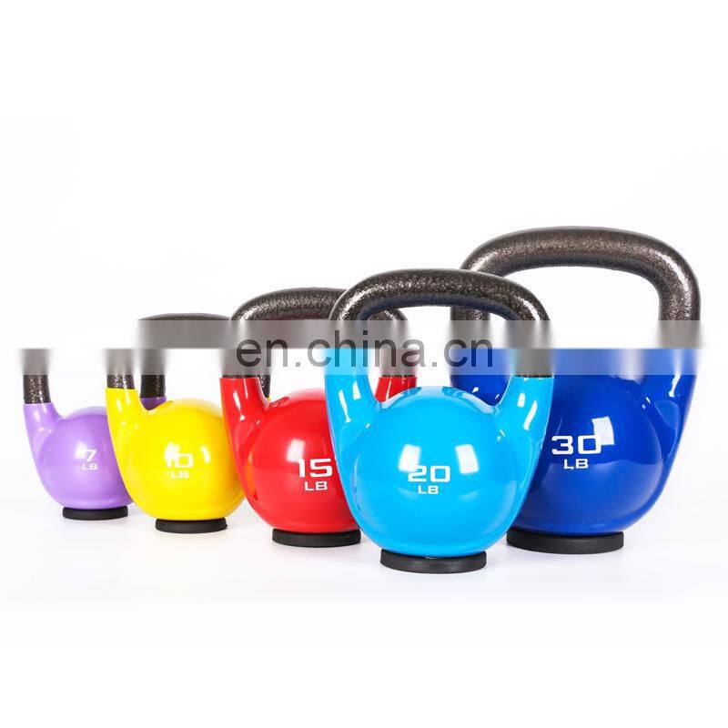 Custom Workout Weight Loss Strength Training Dipping Coated Vinyl Kettlebell