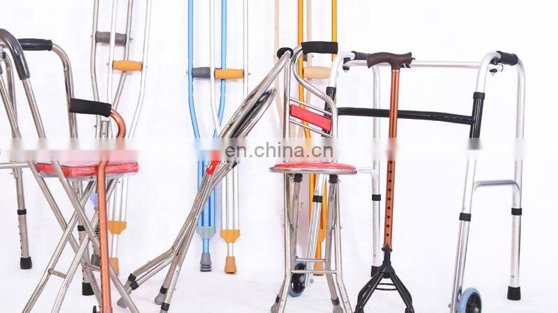Aluminum telescopic crutch walking stick for disabled