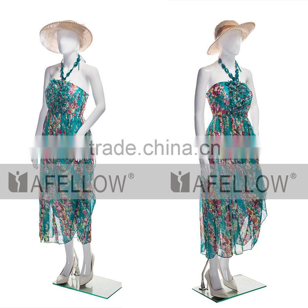Female egg head mannequin, Environmental Protection Plastic Woman Mannequin,Abstract Manikin, Cheap White Model M009-XFFW01