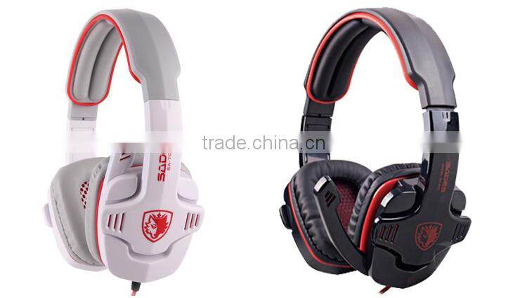 Comfortable 3.5mm Stereo Gaming Over-Ear Headphone Headset with Mic for PC Computer Game With Noise