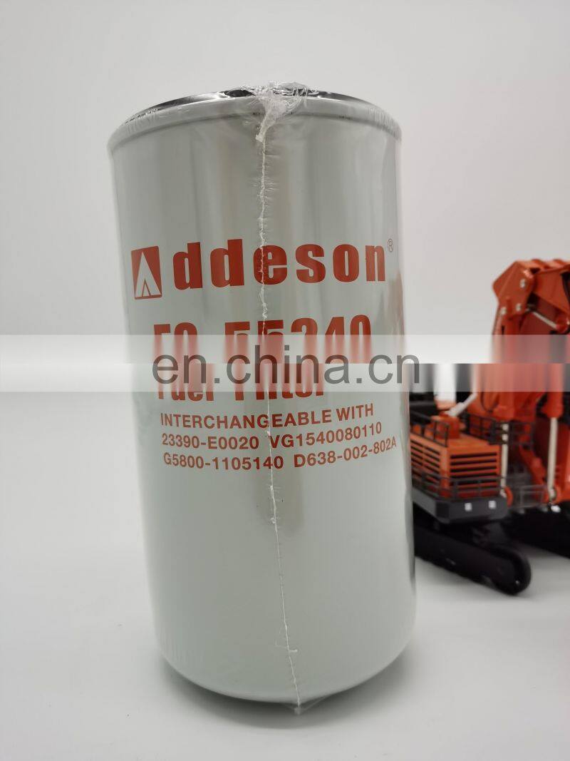 excavator fuel filter 23390-E0020 VG1540080110 G5800-1105140 D638-002-802A 65.12503-5033A for sk200-8 sk250-8