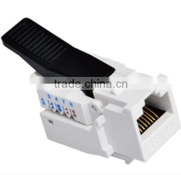 RJ 45 Cat5e keystone connect Jack with single port