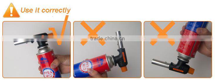 (8-91510) Wholesale Outdoor Flame Gun Lighter Portable Gas Welding Torch