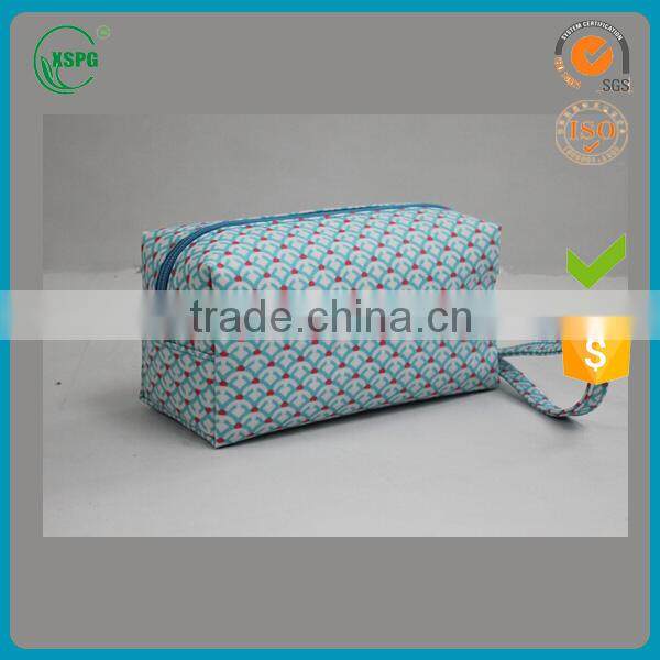 Custom size cotton canvas cosmetic zipper bag