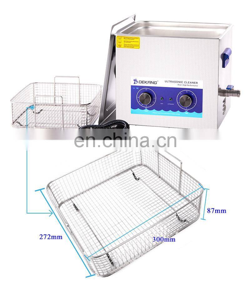 15L DK-1500H Professional Mechanical Manual Ultrasonic Cleaner, Nail Care Tools Cleaning Equipment
