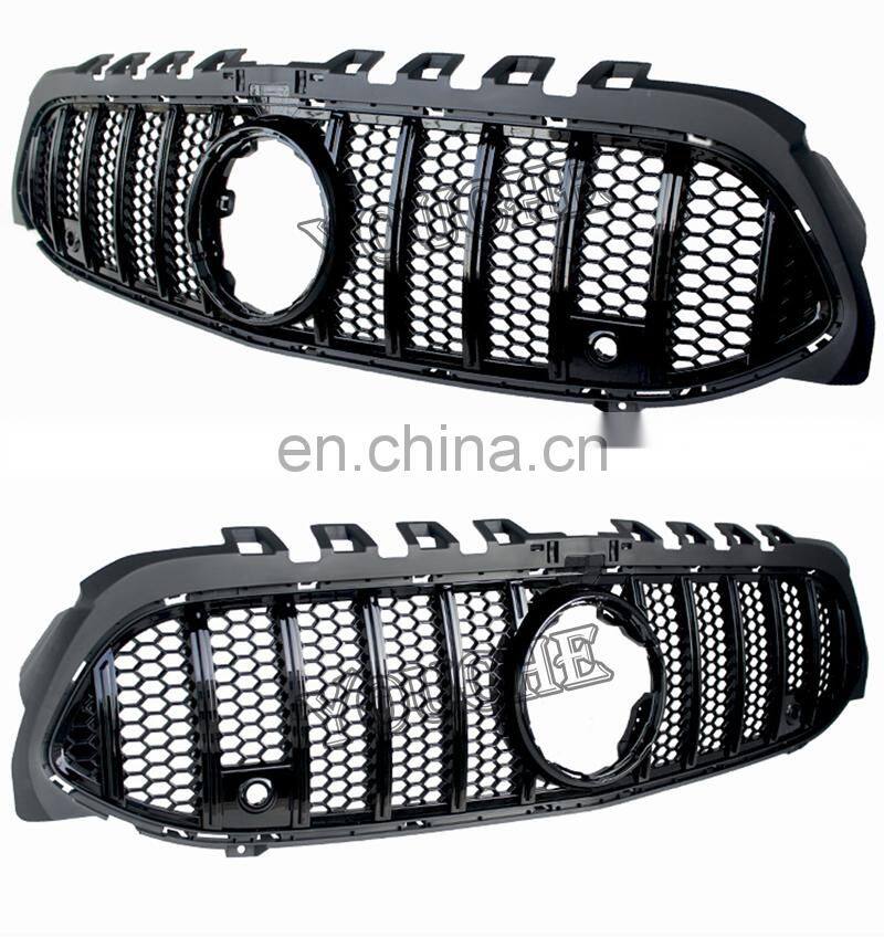 ABS front grille mesh hood for Mercedes Benz A class W177 2018+