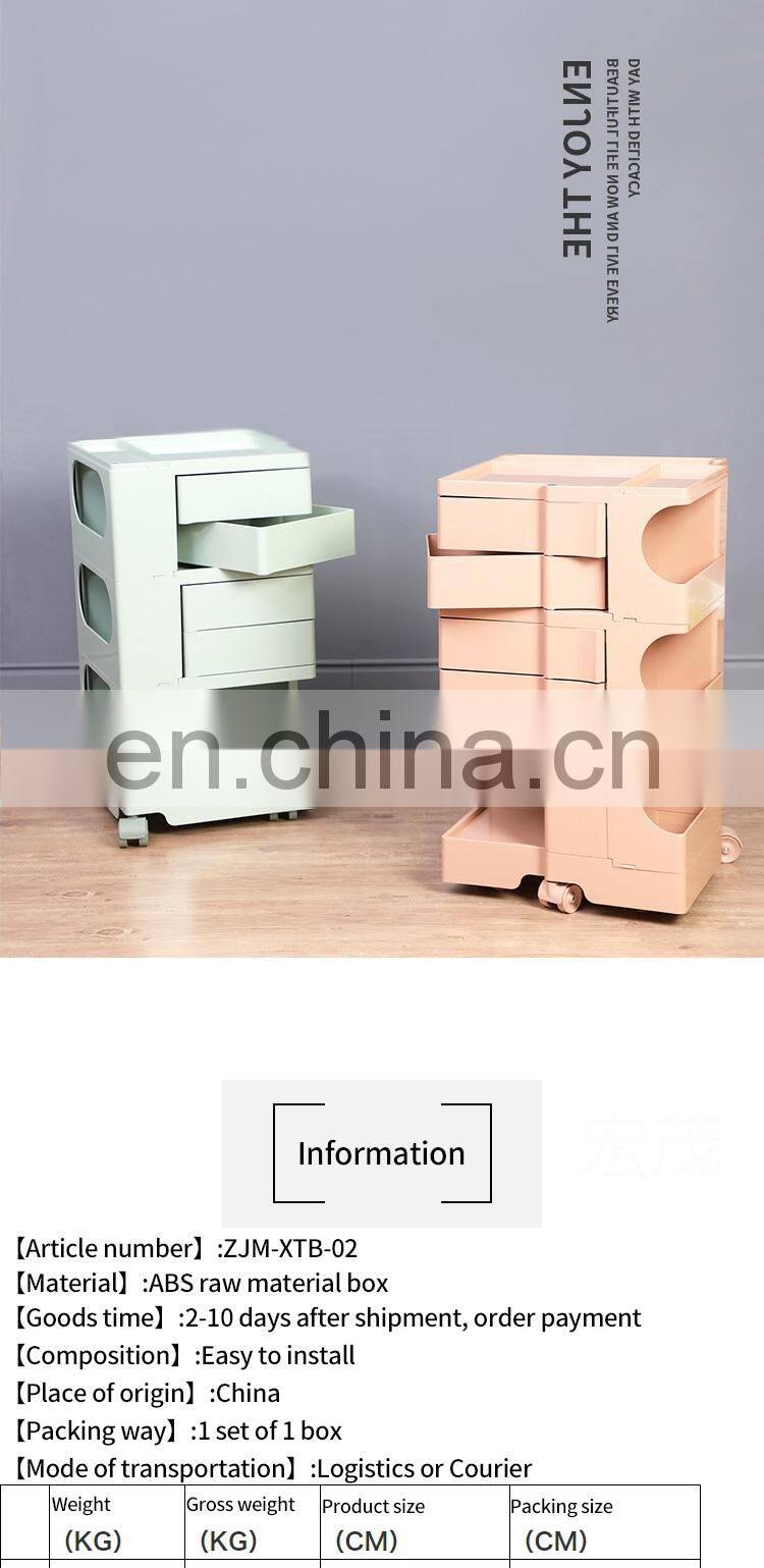 Tool cabinet trolley rotating grocery cabinet ins good quality nice look Rotating cabinet trolley