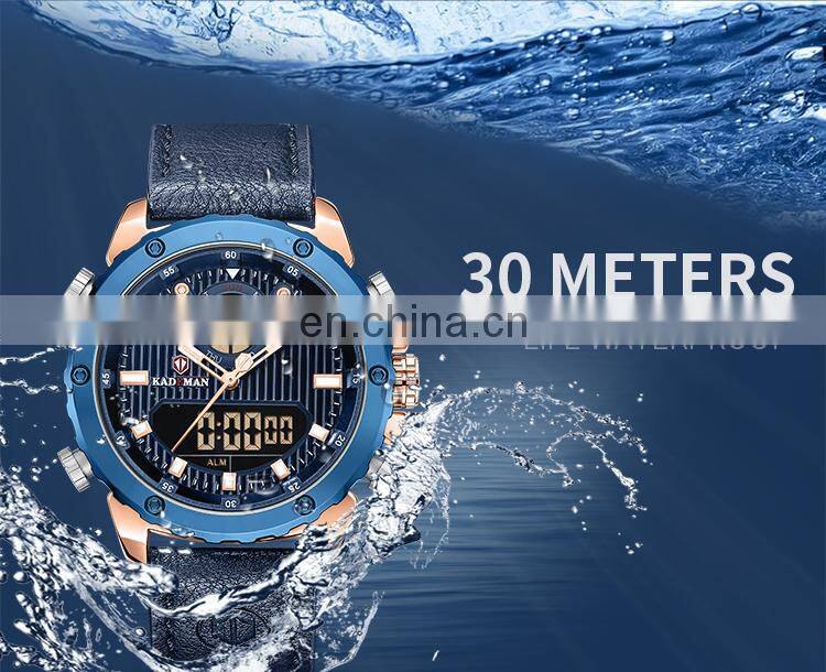 KADEMAN K9073 recommend youth watches double display led functional private label digital hand watches for man