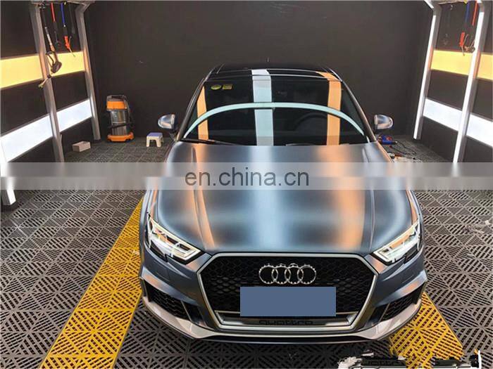 Runde Top Quality For 2017-2019 Audi A3 S3 Upgrade RS3 Front Bumper Front Grille Body Kit