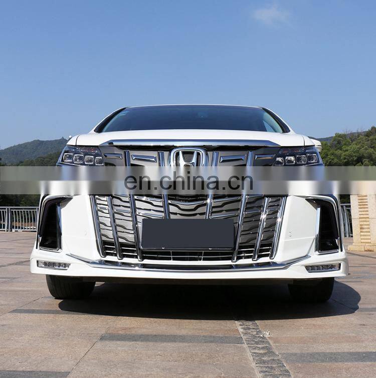 Runde Car Modification PP Material Spider Man Style Front Bumper Front Grille Suitable For 2015-2020 Honda Odyssey Body Kit