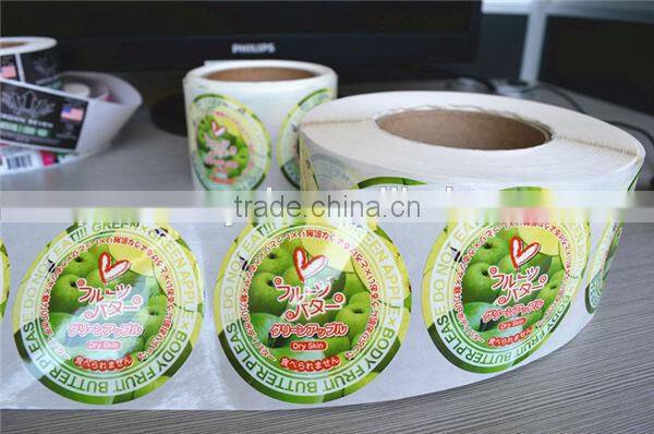 Top grade printed ecological removable fruits label stickers