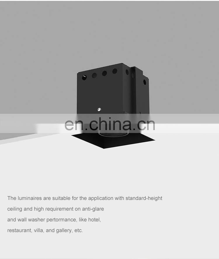 Commercial Recessed Spot Light Mount Aluminum IP20 10W COB Led Grille Light