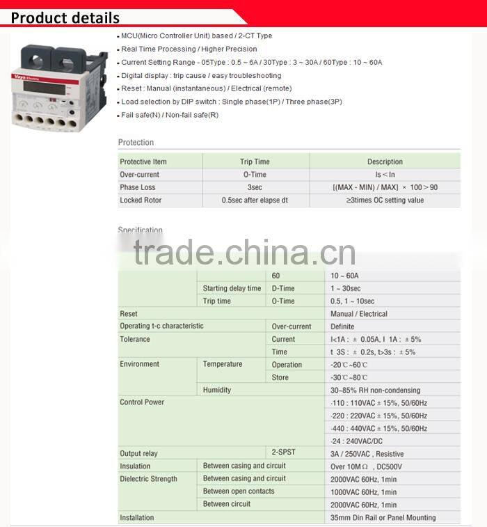 EOCR-SSD Digital Overcurrent Relay