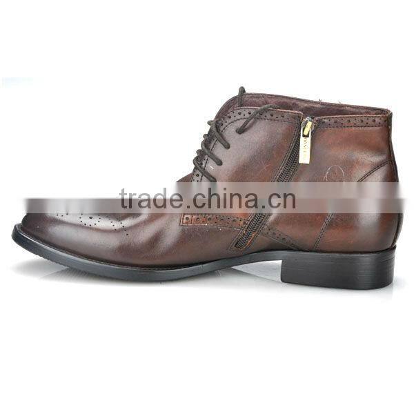 New leather winter men casual boots