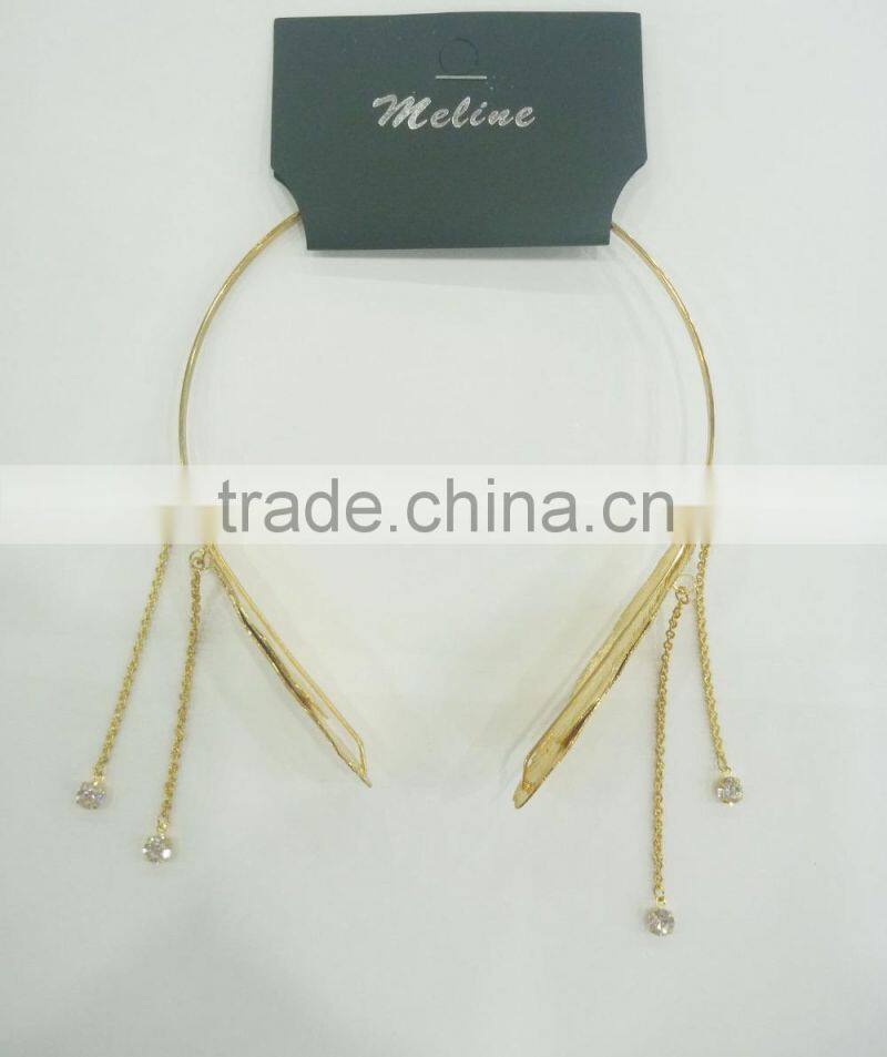 FASHION LEAVES RHINESTONE HAIR BAND