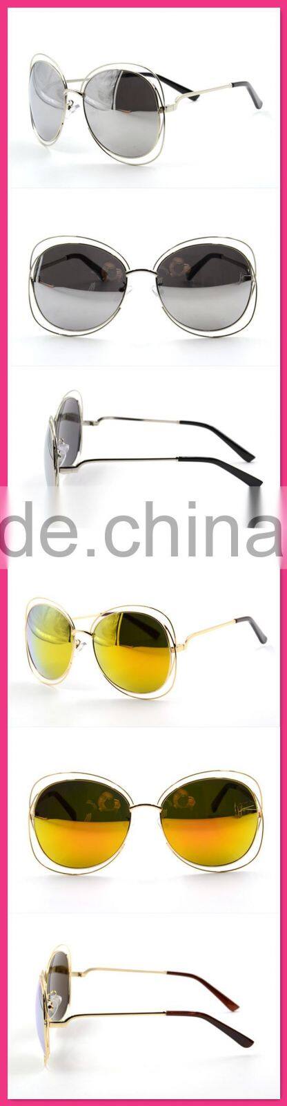Alibaba Supplier High Quality Metal Protect Eye Summer Fashion Women Import Sunglasses