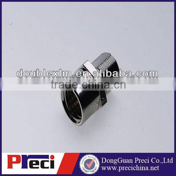Ni-plated brass hexagonal connector screw