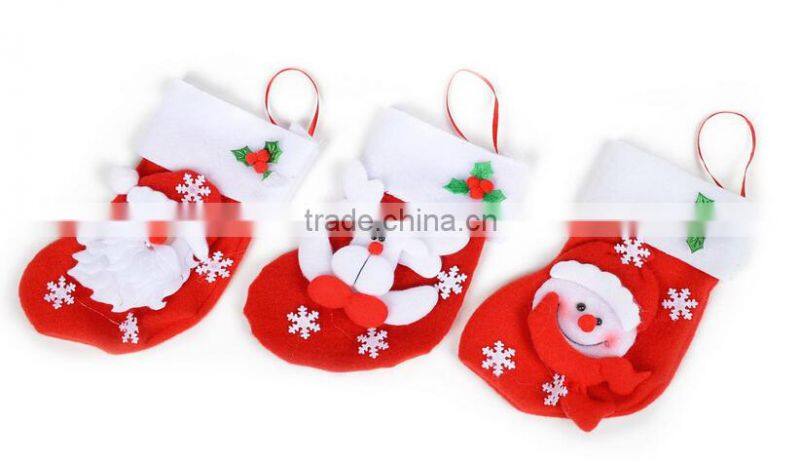 Christmas Santa Mini Socks Candy Bag /Christmas Tree Decoration for Hanging