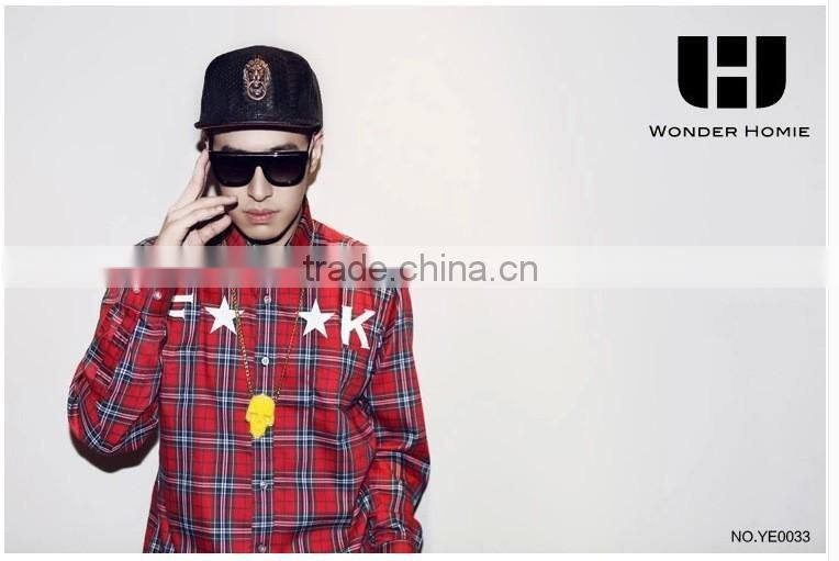 Cool Punk Rock Lion Head Decorated Flat Brim Snake PU Leather Hiphop Cap