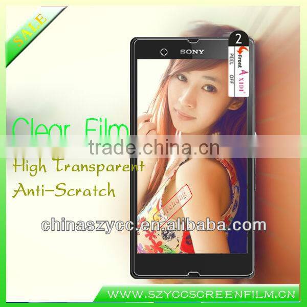 For Sony L36H No Bubbles Clear Mobile Screen Guard(PayPal available)