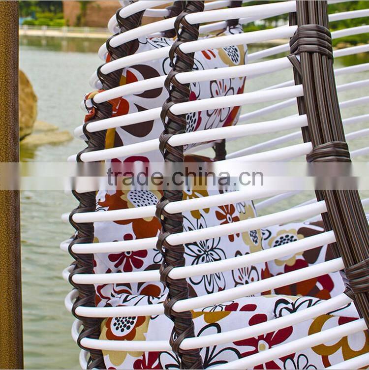 Indoor Rattan Egg Hanging Baby Kid's Patio Living Room Metal Garden Cane Wicker Swing Chair