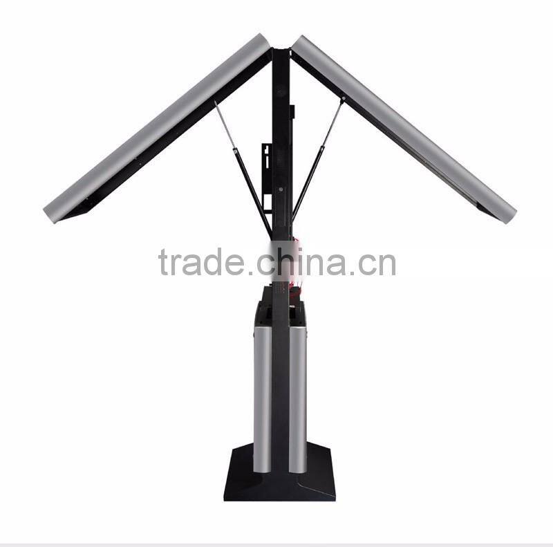 55'' dual screen double side digital audio signage