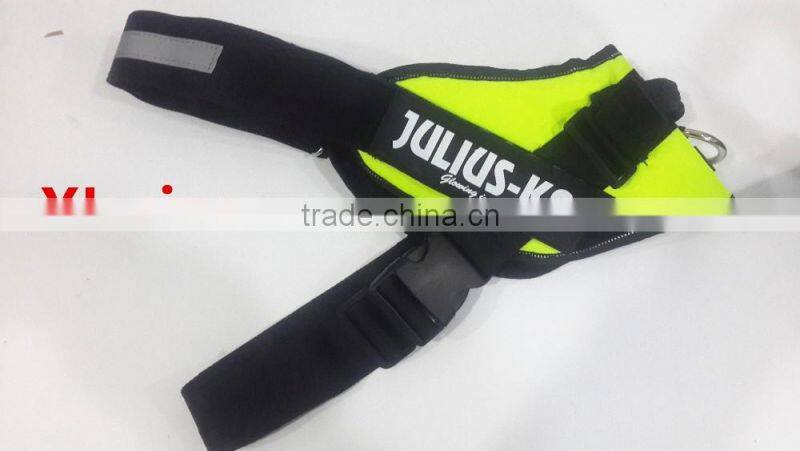 high quality cotton K9 nylon reflective pet K9 dog harness fashion large dog collar vest 4 colors