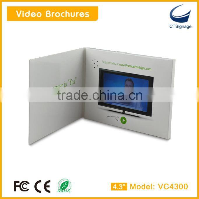 10.1''lcd video brochre card,business card for promotion