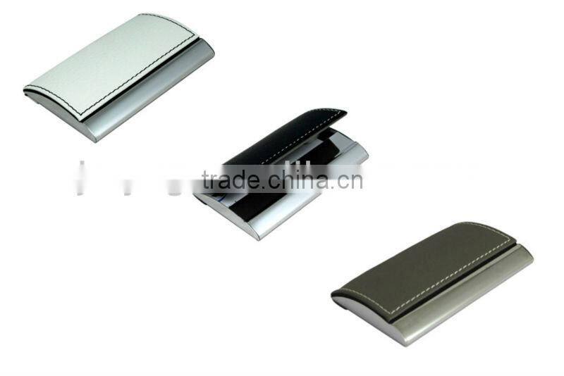 Fashionable leather business card holder