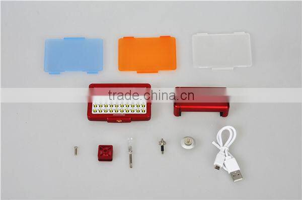 Commlite LED Video Light for Cellphone,for Pad,for DSLR,for Monopod,for Gopro cameras