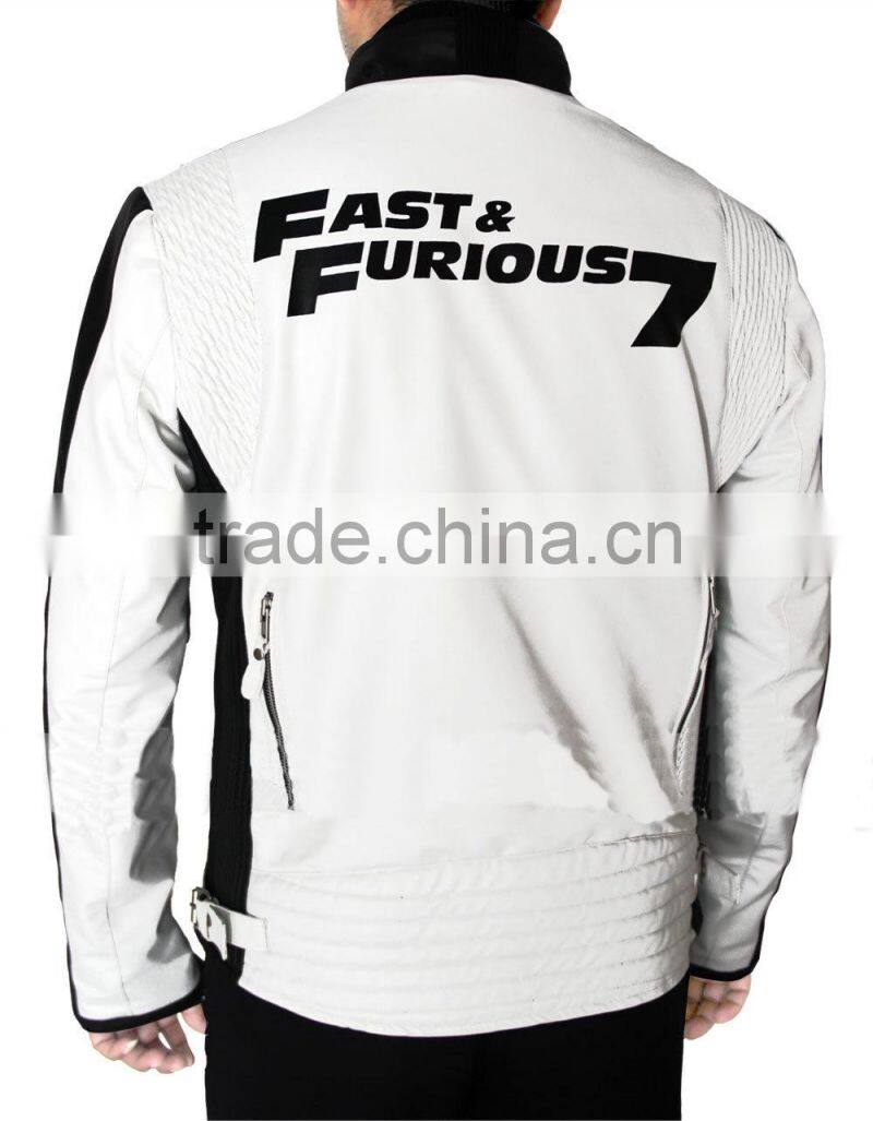 2015New fashion vin diesel fast and furious 7 jackets for mens motorbike leather jacket