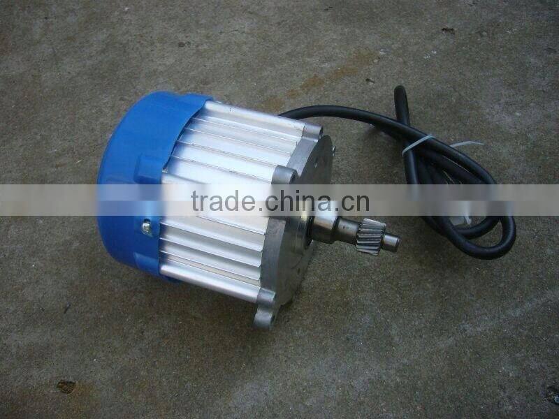 Electric 500W passenger tricycle spare parts BLDC gear motors; differential motors