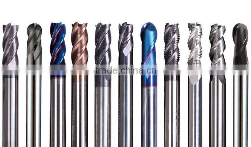 Top quality precise 3 flute Germany end mill helix angle for aluminum
