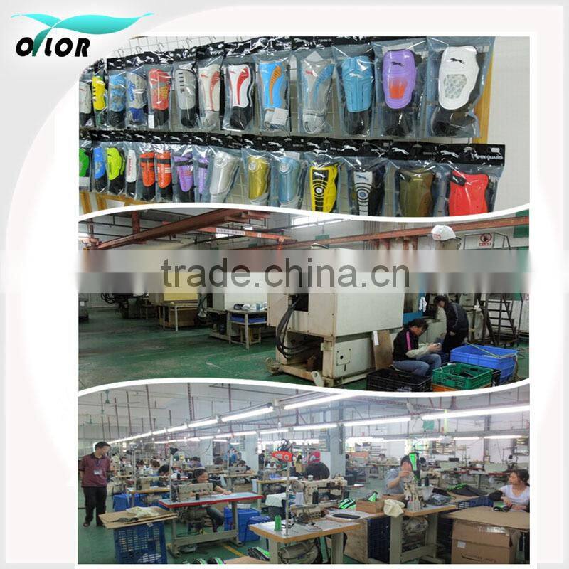 Sports safety soccer ball pp eva materials shin guard with elastic strap