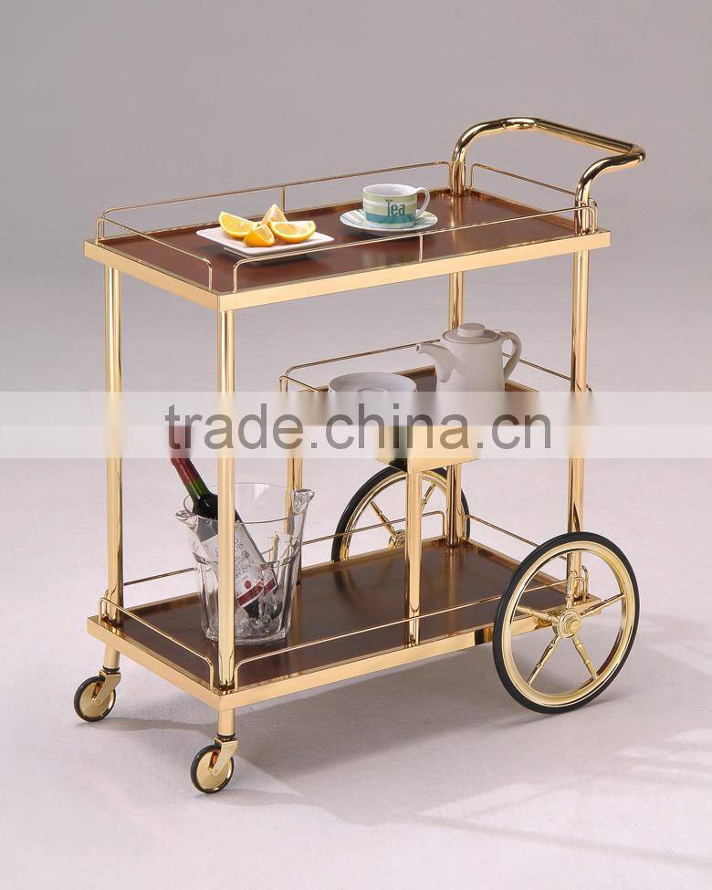 Trolley/ Classic Wooden Serving Tea Trolley