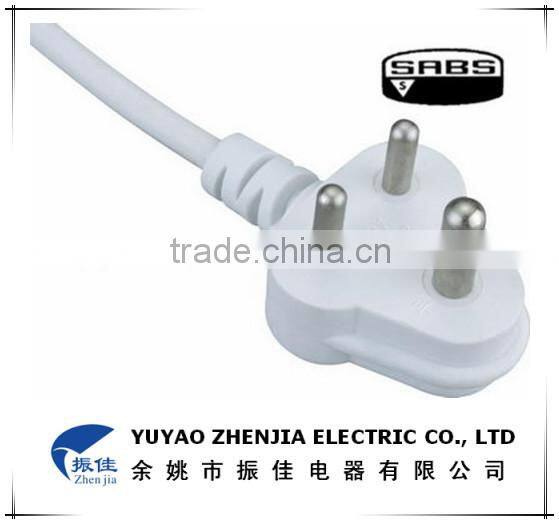 SABS South africa power plug 3 round pin / South africa power plug