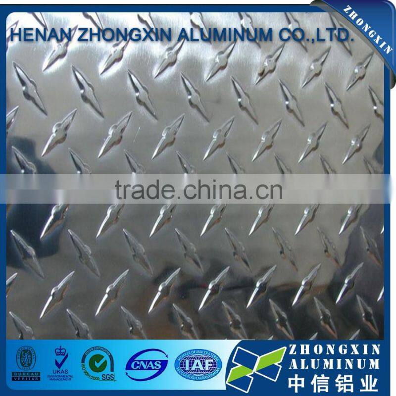 diamond plate aluminum material for trailer fender