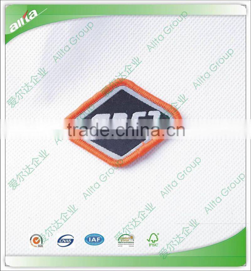 Woven patches for garment